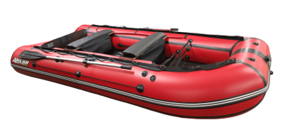 Моторная лодка ДИКИЙ 380 НДНД красный сбоку