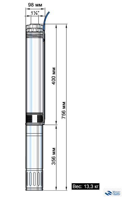 Насос скважинный Pedrollo 4SR 2m/13 -PD