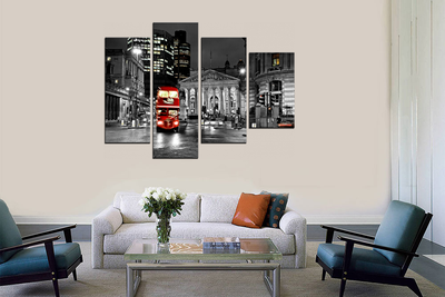 Модульная картина "Лондон серый"