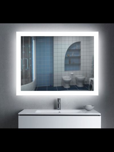 Зеркало с подсветкой Simple Erica 700*800.212 SuperLed (холод.свет) + подогревом + сенс.выкл.на взмах