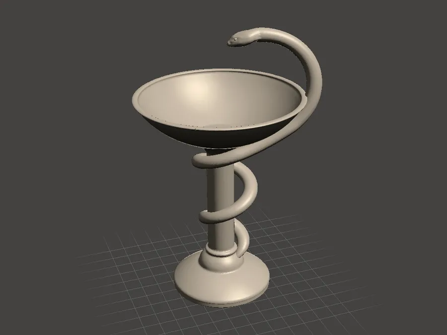 Чашка Гигеи. Модель, высота 164 мм