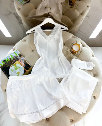 Домашняя одежда Виктория Сикрет 5в1 цвет белый