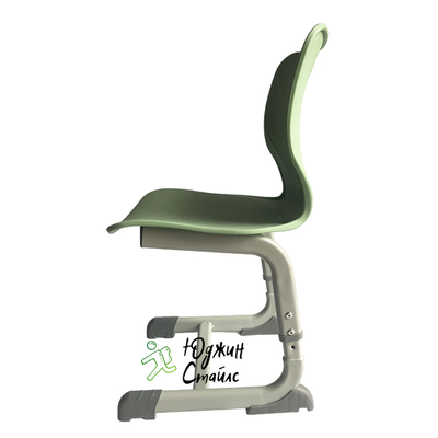 Стул пластиковый, ученический штабелируемый, единая бесшовная конструкция, регулируемый по высоте