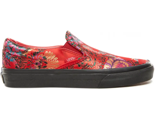 Vans Slip On Pro Flower Red