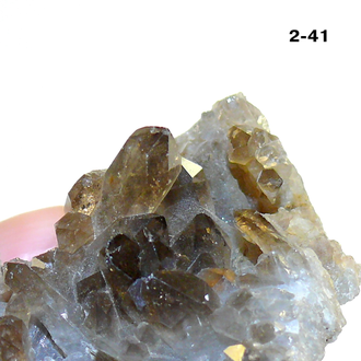 Раухтопаз натуральный (микро-друза) Казахстан №2-41: 39,0г - 49*47*32мм