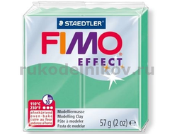 полимерная глина Fimo effect, цвет-jade green 8020-506 (зеленый нефрит), вес-57 гр