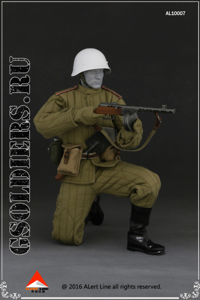 КОМПЛЕКТ (БЕЗ ТЕЛА И ГОЛОВЫ) Красноармеец в зимнем обмундировании AlertLine AL10007 1/6 Winter Soviet soldier Suit