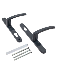 3-Болта 92-25 .Нажемнойм гарнитур для оконного профиля (Межкомнатная дверь ) Антрацит