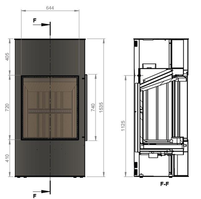 Печь EMBER Гордана 480 L+ black