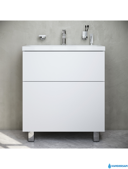 Тумба с раковиной AM.PM Gem 75, напольная, 2 ящика, цвет белый