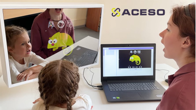 Работа с умным логопедическим зеркалом