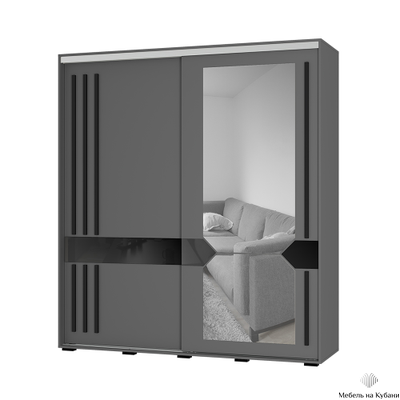 Крафт 9 шкаф-купе Графит