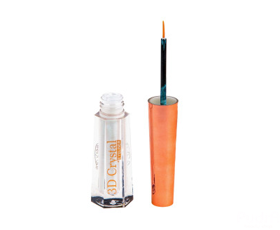 La Rosa Подводка для глаз 3D "Crystal" 24 часа с блёстками I Ля Роза. Тон 01 серебро