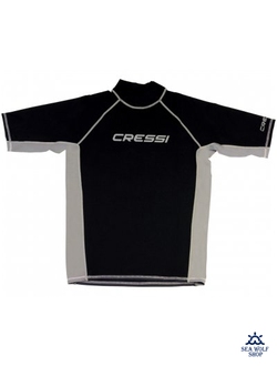 Футболка Рашгард Cressi RASH GUARD Лайкра муж. черная, M-50