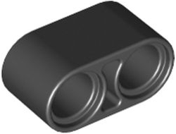 Technic, Liftarm Thick 1 x 2, Black (43857 / 4177444 / 4385726)