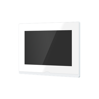 IMPULSE 7 IP WIFI KIT WHITE - комплект из 7" HD сенсорного WIFI монитора и вызывной панели с считывателем RFID-ключей Mifare, встроенный регистратор (фото) (Tuya/Smart Life)