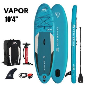 SUP BOARD НАДУВНОЙ AQUA MARINA VAPOR С ВЕСЛОМ 10'4", S22