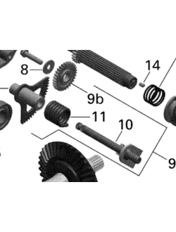 Вал КПП оригинал BRP 420620929 для BRP Can-Am G2 500/650/800/1000