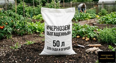 чернозем обогащенный в мешках