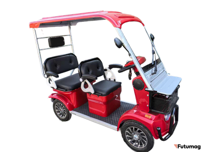 Гольфкар GreenCamel Сонора A3 ECO (3 seats 1000W R8) красный