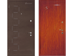 Металлическая дверь с отделкой порошковым напылением и МДФ. Модель ДК314
