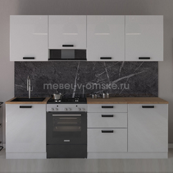 ЛЕ5011 Кухня Аляска №5 (1800+600). Размер: 1800+600*600