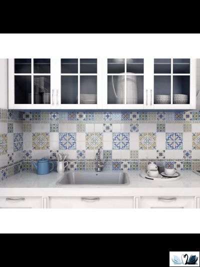 Керамическая плитка Kerama Marazzi Капри голубой 20x20 глянцевый, арт. 5241