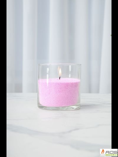 Насыпная свеча "Цилиндр 10 см", розовая "Нежно-розовый"