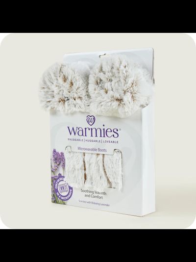 Сапожки-грелки для ног MARSHMALLOW (бежевые)