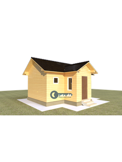 Б-06 ГАБАРИТНЫЕ РАЗМЕРЫ: (5,5Х6М) 1 ЭТАЖ, ОБЩАЯ ПЛОЩАДЬ: 27М²