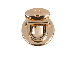 Замок-клапан LBZ -10 для сумки 22х25  мм цвет золото