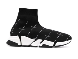 Кроссовки-носки Balenciaga Speed 2.0 Light Recycled черные