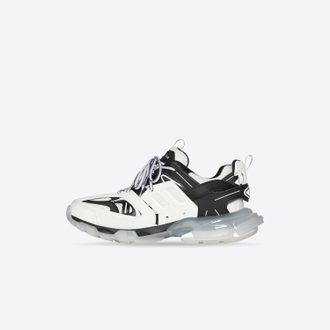 Кроссовки Balenciaga Track Trainers Clear Sole in white and black mesh and nylon