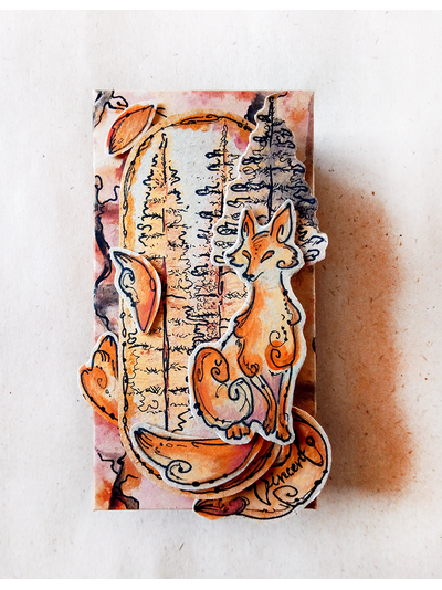 Подарочная коробочка под брошь в стиле украшения