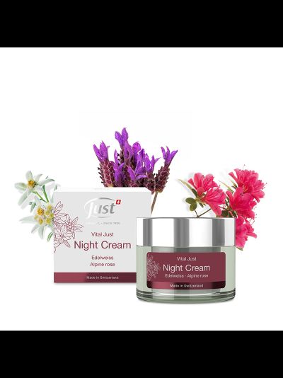 Крем для лица ночной Эдельвейс и альпийская роза ЮСТ / VITAL JUST Night Cream, 50 мл