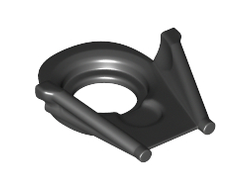 Minifigure Neck Collar SW Darth Vader Helmet Bottom, Black (19917 / 6112162 / 6360031)