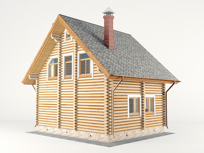 Двухэтажный гостевой дом-баня ДБ-12, площадь 123 м2