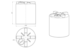 Емкость 10000 литров серия Т