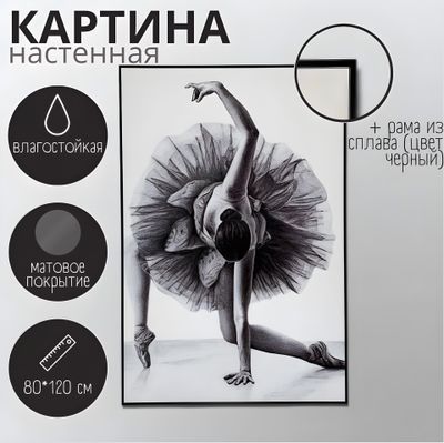 Картина интерьерная  &quot;Балерина тур&quot;, матовая с рамой