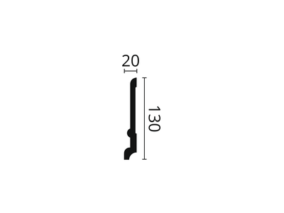 Карниз FD21 WALLSTYL® - 20*130*2000мм