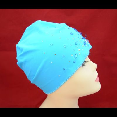 Шапочка для бассейна текстильная Vizio 5024 голубая