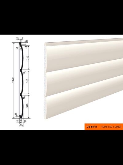 Фасадный изосайдинг (панель) из пенополистирола с покрытием LEPNINAPLAST (Лепнинапласт) СВ-50/11