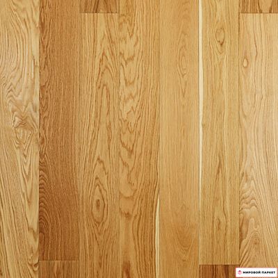 Паркетная доска Royal Parket Дуб Натур 150 мм 1-полосная с фаской лак замок 2G толщина 13 мм 1.782 м2