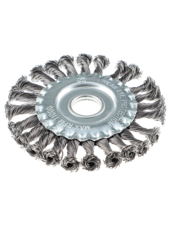 ЕРМАК Щетка металл. для УШМ125мм/22мм, крученая, дисковая, 3 штуки