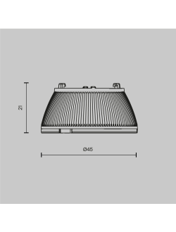 Линза для светильников серии Dip 15Вт 24°, Lens002D45-15W