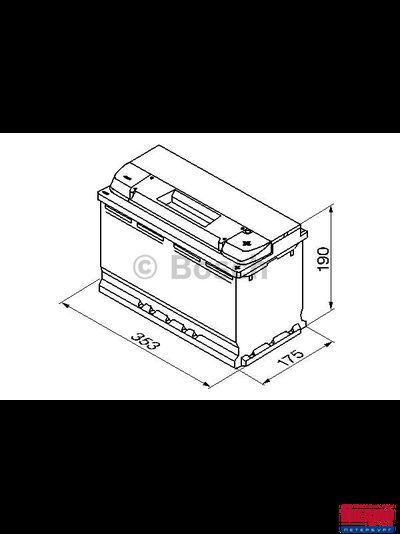 Термокейс ТК-Е5 Euro box(толщина изоляции 2см), подходит для авто с АКБ А/h: 90, 92, 95, 100, 110, Габариты, мм: 353*175*190