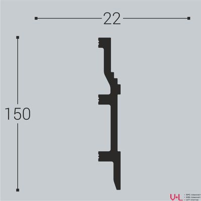 Плинтус Bello Deco XPS П8 2000х150х22