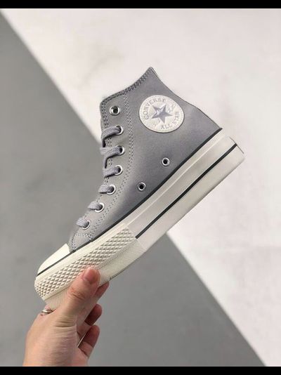 Кеды Converse Lift замшевые серые на платформе