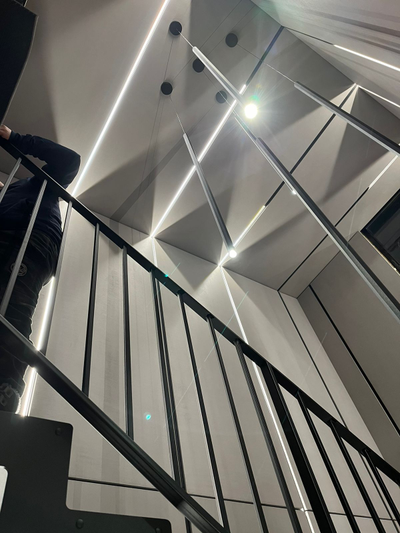 Декоративные панели имитирующие бетон из МДФ с покрытием "микроцемент"