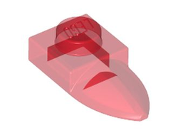 Plate, Modified 1 x 1 with Tooth Horizontal, Trans-Red (49668 / 4225360 / 6380301)